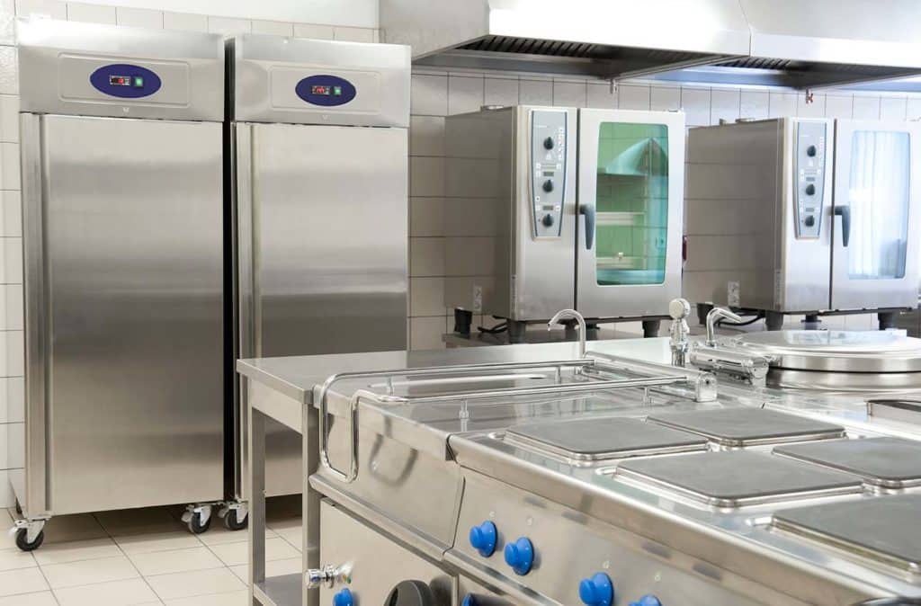 stainless steel commercial kitchen